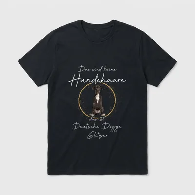 Das ist Deutsche Dogge T-Shirt – Klassisches T-Shirt in Schwarz