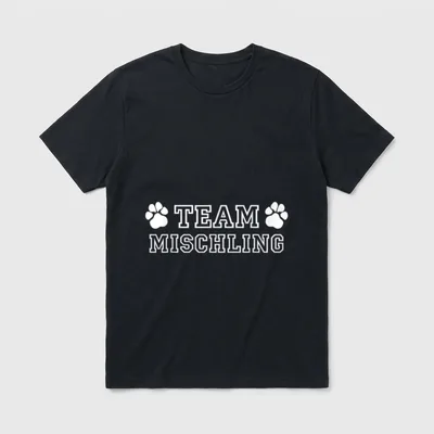 TEAM MISCHLING Hunderassen by T-Shirt – Klassisches T-Shirt in Schwarz