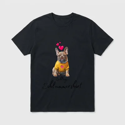 Lieblings Schlafshirt Hund T-Shirt – Klassisches T-Shirt in Schwarz