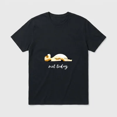 Lustiges Hunde Faulenzer Not T-Shirt – Klassisches T-Shirt in Schwarz
