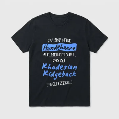 Lustige Rhodesian Ridgeback Hunde Pfoten T-Shirt – Klassisches T-Shirt in Schwarz