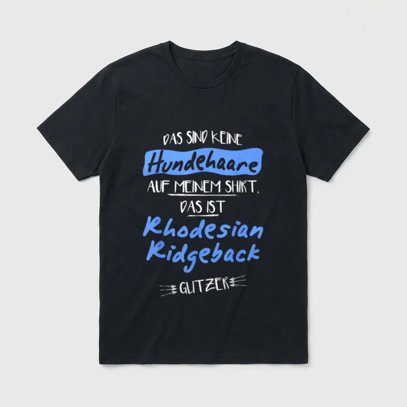 Lustige Rhodesian Ridgeback Hunde Pfoten T-Shirt – Klassisches T-Shirt in Schwarz