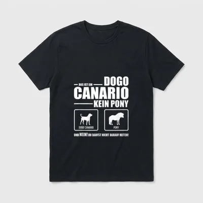 Dogo Canario Kein Pony T-Shirt – Klassisches T-Shirt in Schwarz