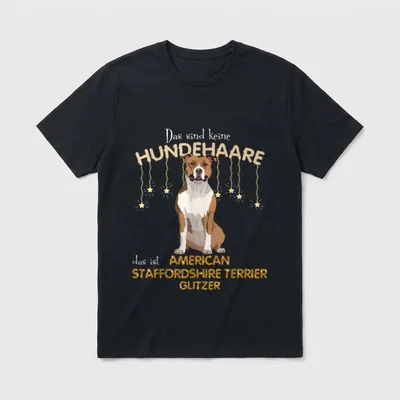 Das sind keine Hundehaare T-Shirt 1438 – Klassisches T-Shirt in Schwarz
