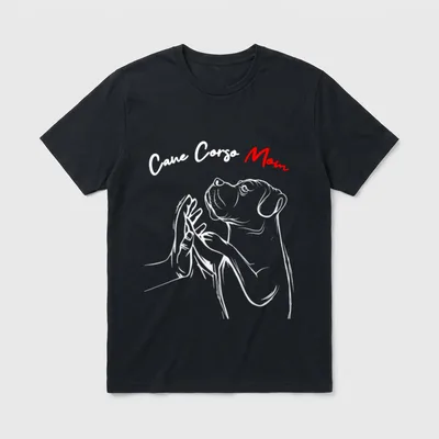 Cane Corso Hunde Mama T-Shirt – Klassisches T-Shirt in Schwarz