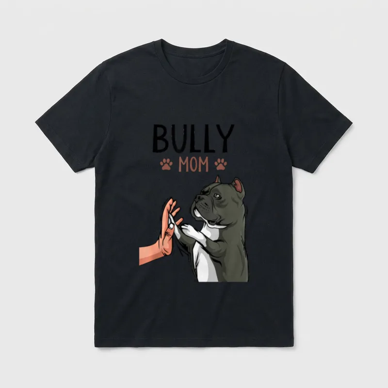 American Bully Mom Hunde T-Shirt – Klassisches T-Shirt in Schwarz