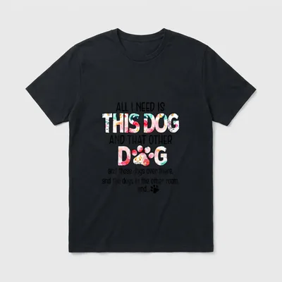 Hundemama Hundemotiv mit Hundespruch T-Shirt – Klassisches T-Shirt in Schwarz