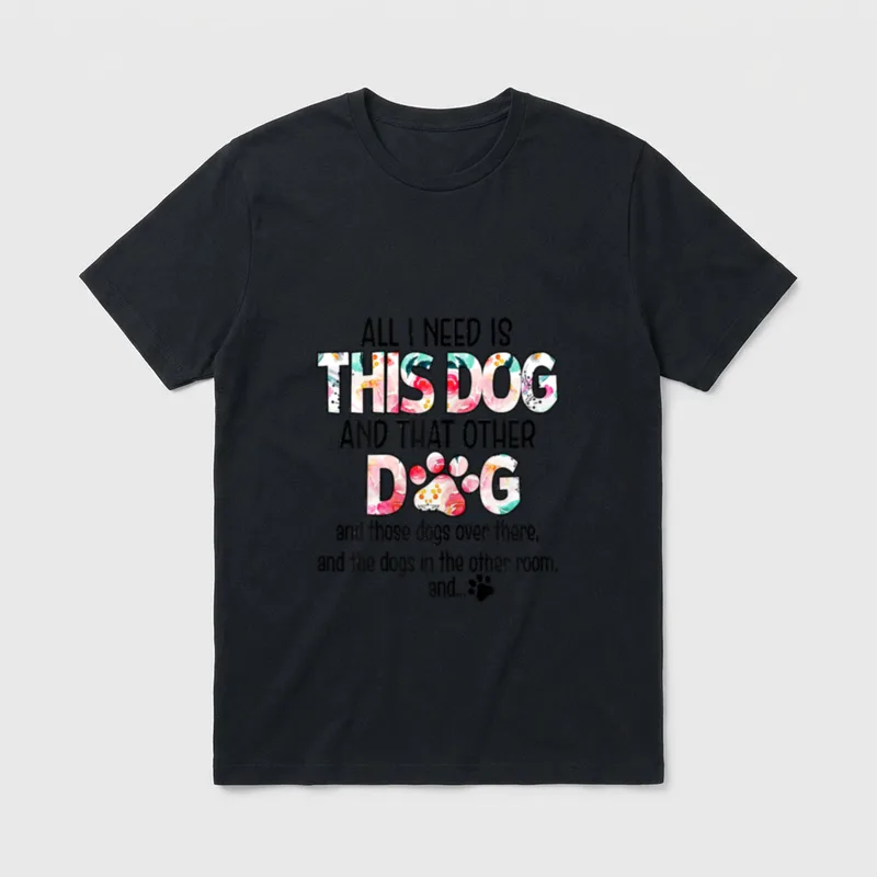 Hundemama Hundemotiv mit Hundespruch T-Shirt – Klassisches T-Shirt in Schwarz