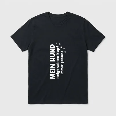 Hunde Hundepapa Hundebesitzer Hundemama T-Shirt – Klassisches T-Shirt in Schwarz