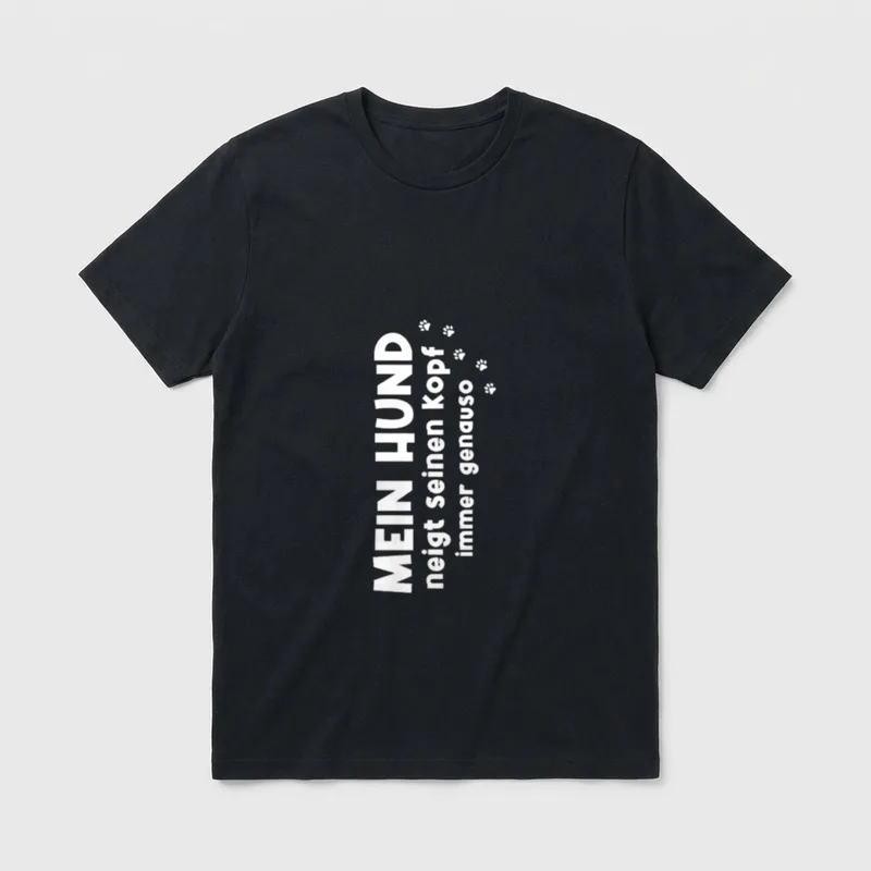 Hunde Hundepapa Hundebesitzer Hundemama T-Shirt – Klassisches T-Shirt in Schwarz