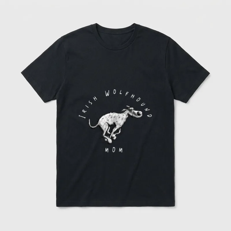 Irischer Wolfshund Mama T T-Shirt – Klassisches T-Shirt in Schwarz