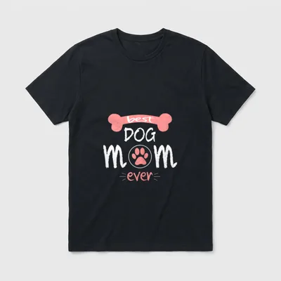 Die besten Hunde Mama T-Shirt – Klassisches T-Shirt in Schwarz