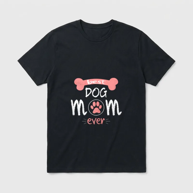 Die besten Hunde Mama T-Shirt – Klassisches T-Shirt in Schwarz