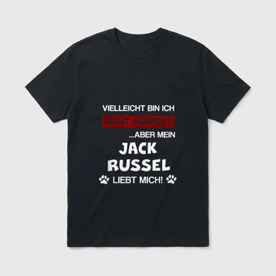 Jack Russel Terrier Hund T-Shirt – Klassisches T-Shirt in Schwarz