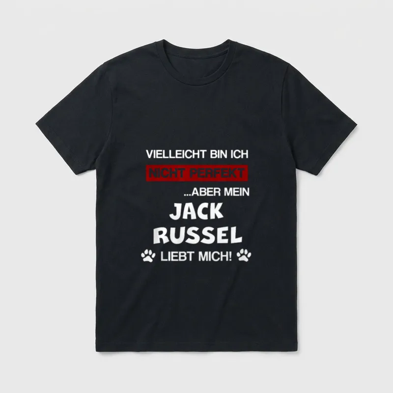 Jack Russel Terrier Hund T-Shirt – Klassisches T-Shirt in Schwarz