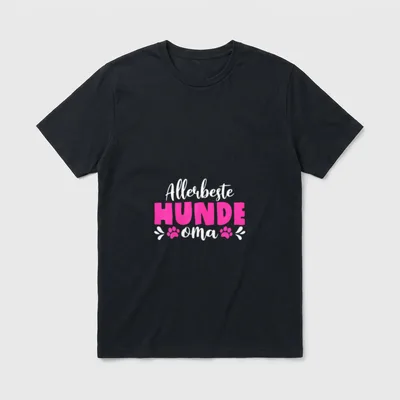 Allerbeste Hundeoma Frauchen Hundehalter T-Shirt – Klassisches T-Shirt in Schwarz