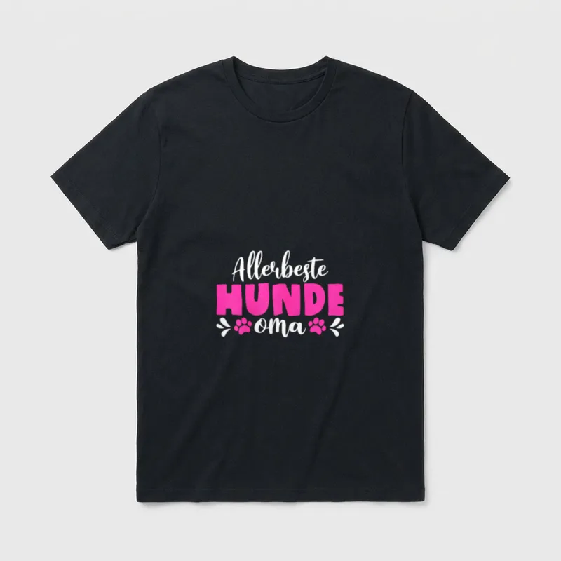 Allerbeste Hundeoma Frauchen Hundehalter T-Shirt – Klassisches T-Shirt in Schwarz