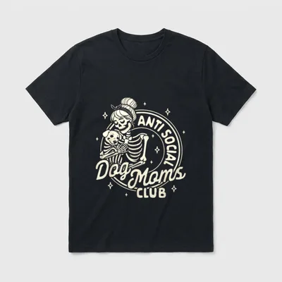 Hund Mama Hund Dame T-Shirt – Klassisches T-Shirt in Schwarz