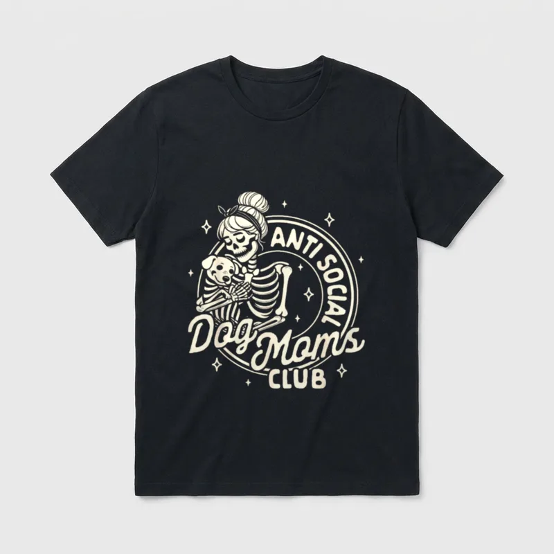 Hund Mama Hund Dame T-Shirt – Klassisches T-Shirt in Schwarz