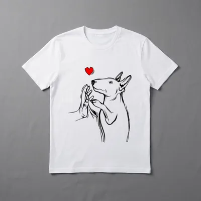 Bullterrier Hunde Mama Liebe T-Shirt – Klassisches T-Shirt in Schwarz