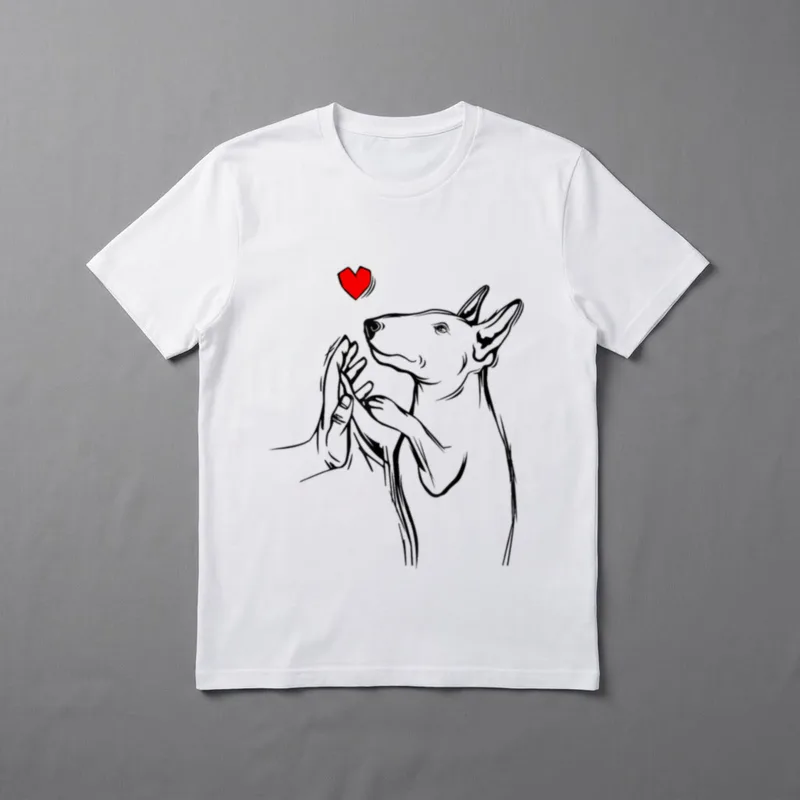 Bullterrier Hunde Mama Liebe T-Shirt – Klassisches T-Shirt in Schwarz