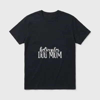 Cooler Helicopter dog mom T-Shirt – Klassisches T-Shirt in Schwarz