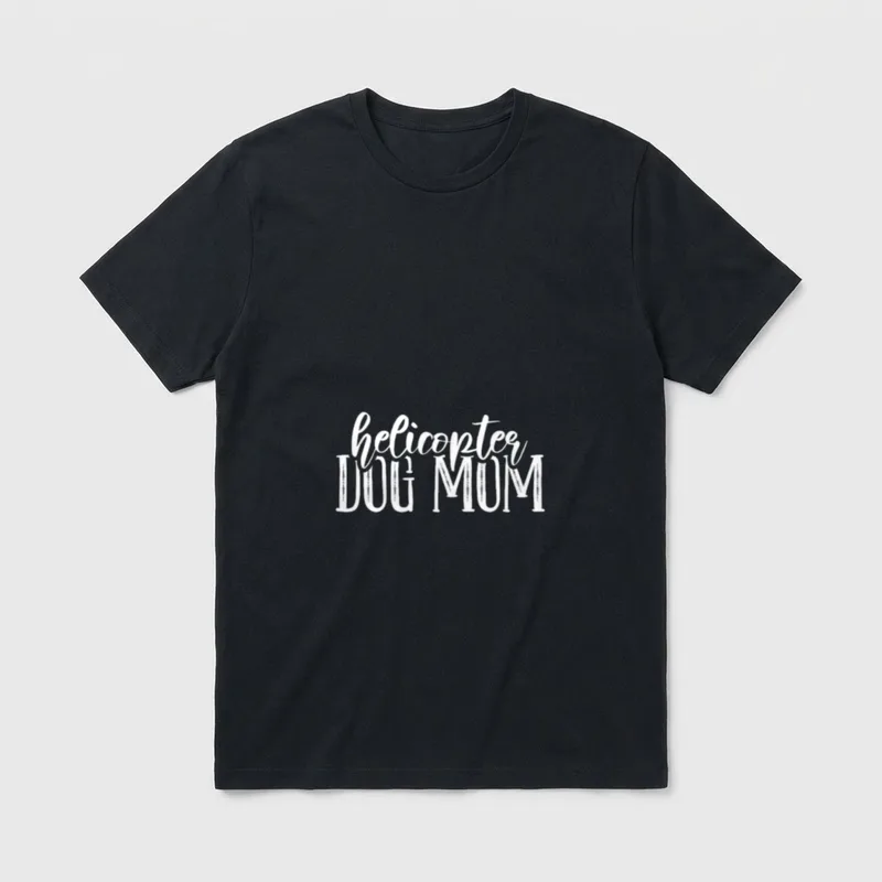 Cooler Helicopter dog mom T-Shirt – Klassisches T-Shirt in Schwarz