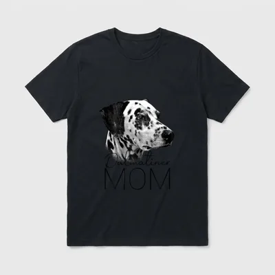 Dog Mom Dalmatiner Hunde T-Shirt – Klassisches T-Shirt in Schwarz