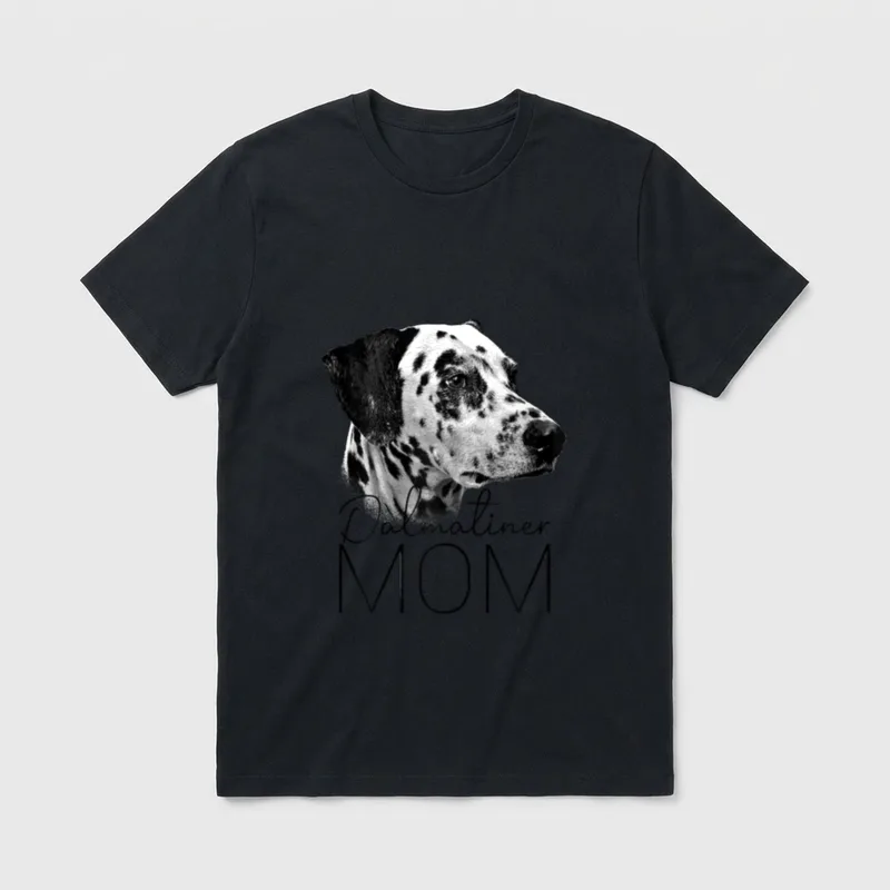 Dog Mom Dalmatiner Hunde T-Shirt – Klassisches T-Shirt in Schwarz