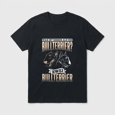 Besser Als Ein Bullterrier T-Shirt – Klassisches T-Shirt in Schwarz