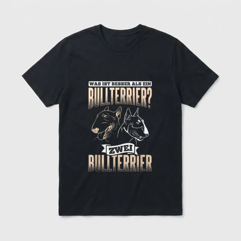 Besser Als Ein Bullterrier T-Shirt – Klassisches T-Shirt in Schwarz