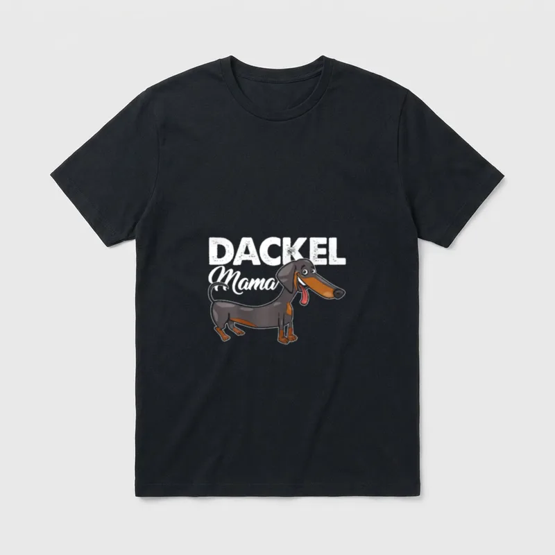 Dackel Mama Hundemama Hundehalterin T-Shirt – Klassisches T-Shirt in Schwarz