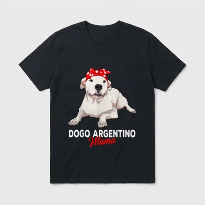Dogo Argentino Hunde Mama T-Shirt – Klassisches T-Shirt in Schwarz
