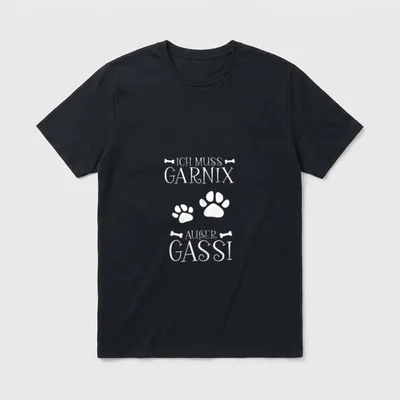 Hundemama Hundehalter Hundepfote Hund T-Shirt – Klassisches T-Shirt in Schwarz
