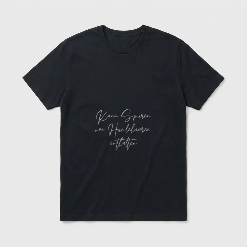 Kann Spuren Von Hundehaare Hundemama T-Shirt – Klassisches T-Shirt in Schwarz