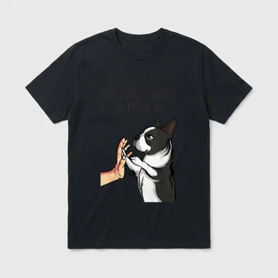 Boston Terrier Mom Hunde T-Shirt – Klassisches T-Shirt in Schwarz