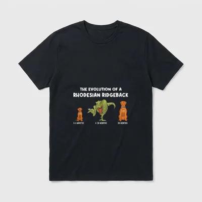 Hunde Mama The Evolution T-Shirt – Klassisches T-Shirt in Schwarz