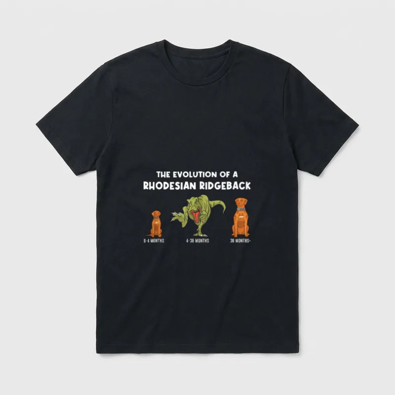 Hunde Mama The Evolution T-Shirt – Klassisches T-Shirt in Schwarz