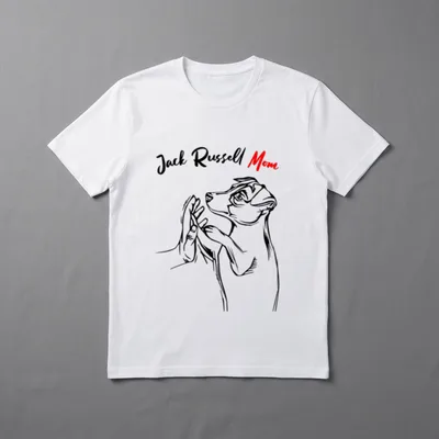 Jack Russell Terrier Mom T-Shirt – Klassisches T-Shirt in Schwarz