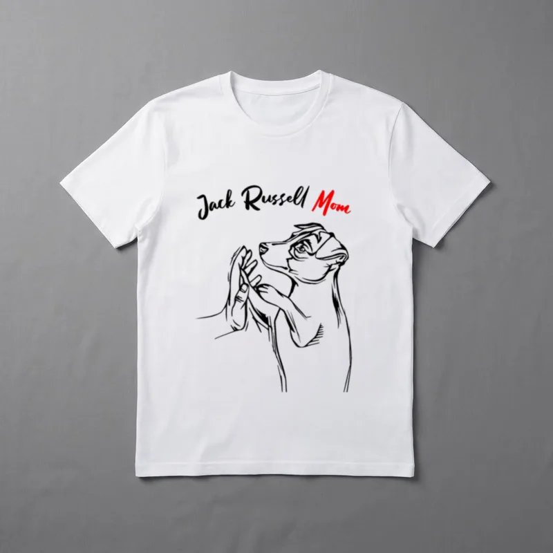 Jack Russell Terrier Mom T-Shirt – Klassisches T-Shirt in Schwarz