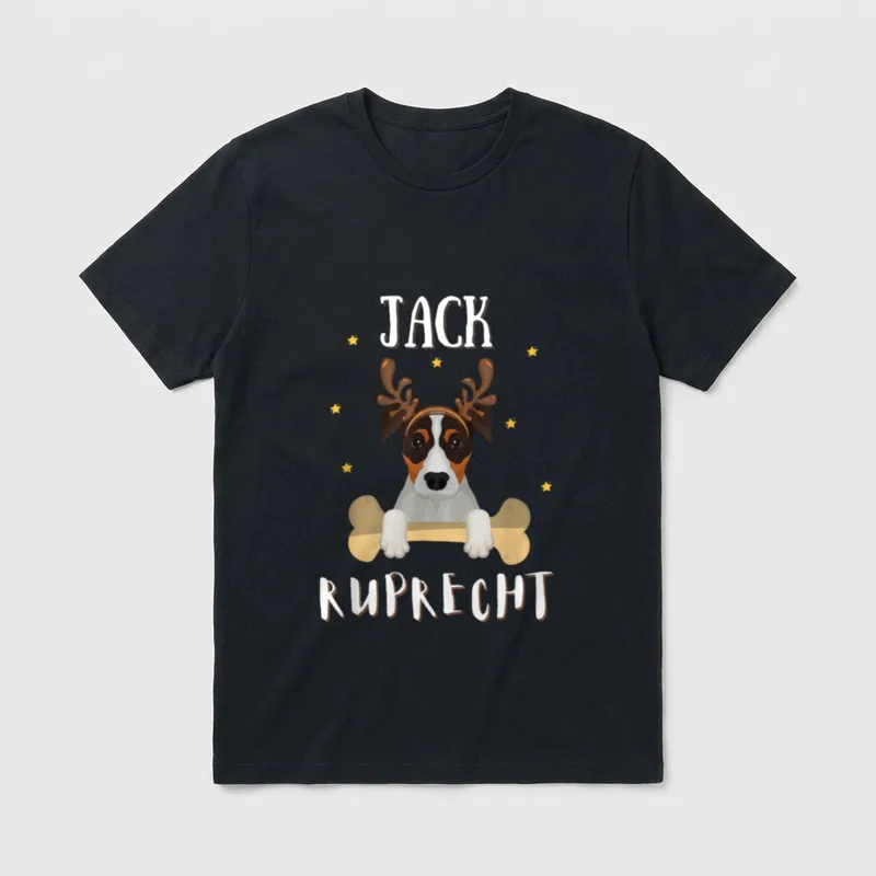 Jack Russel Hundemama Frauchen T-Shirt – Klassisches T-Shirt in Schwarz