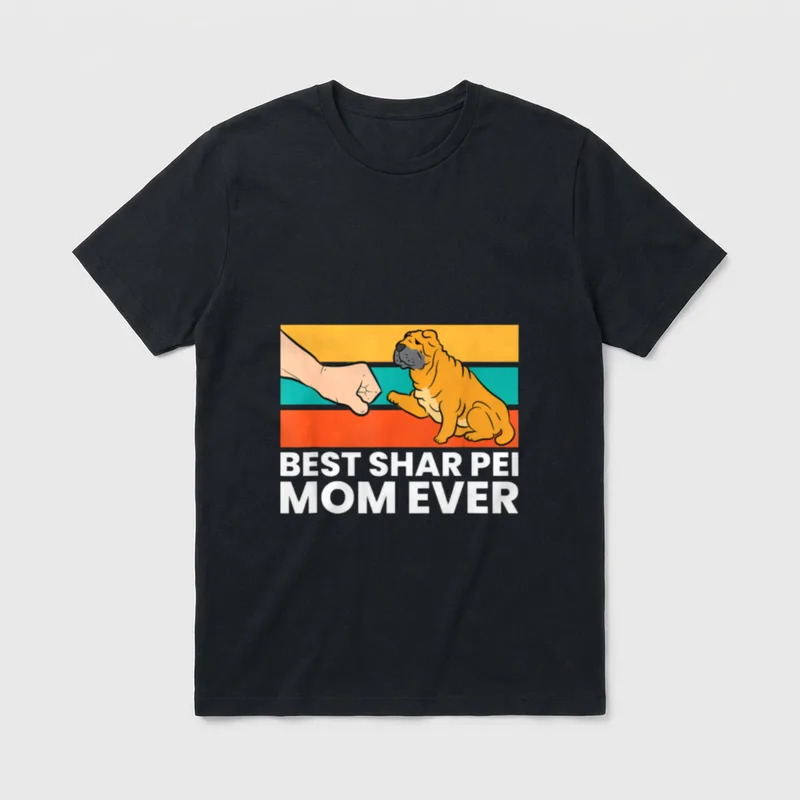 Beste Shar Pei Mutter T-Shirt – Klassisches T-Shirt in Schwarz