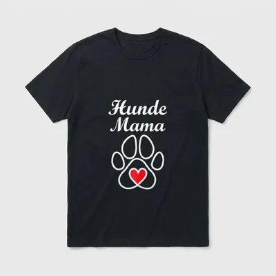 Hunde Mama Hundebesitzerin Hundepfote T-Shirt – Klassisches T-Shirt in Schwarz