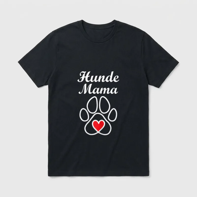 Hunde Mama Hundebesitzerin Hundepfote T-Shirt – Klassisches T-Shirt in Schwarz