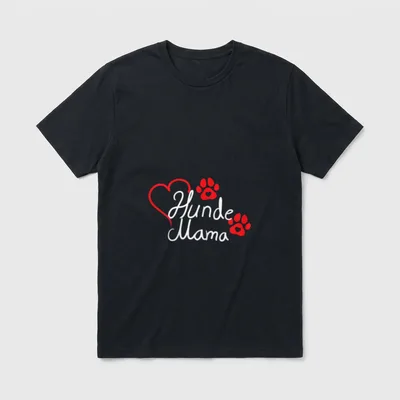 Hunde Mama Hundebesitzerin Hundepfoten Hundemama T-Shirt – Klassisches T-Shirt in Schwarz