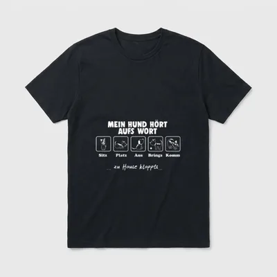 Mein Hund Hunde Hundemama T-Shirt – Klassisches T-Shirt in Schwarz