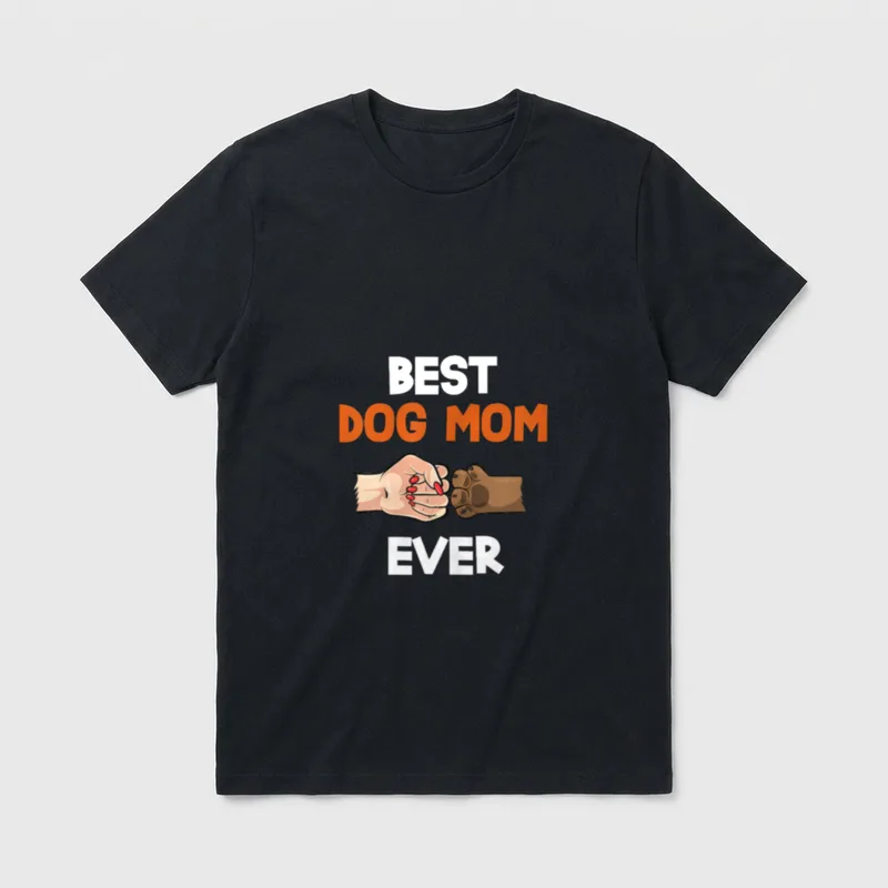 Hunde Best Dog Mom T-Shirt – Klassisches T-Shirt in Schwarz