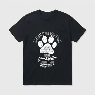 Ridgeback Hundemama Frauchen Ridgeback T-Shirt – Klassisches T-Shirt in Schwarz