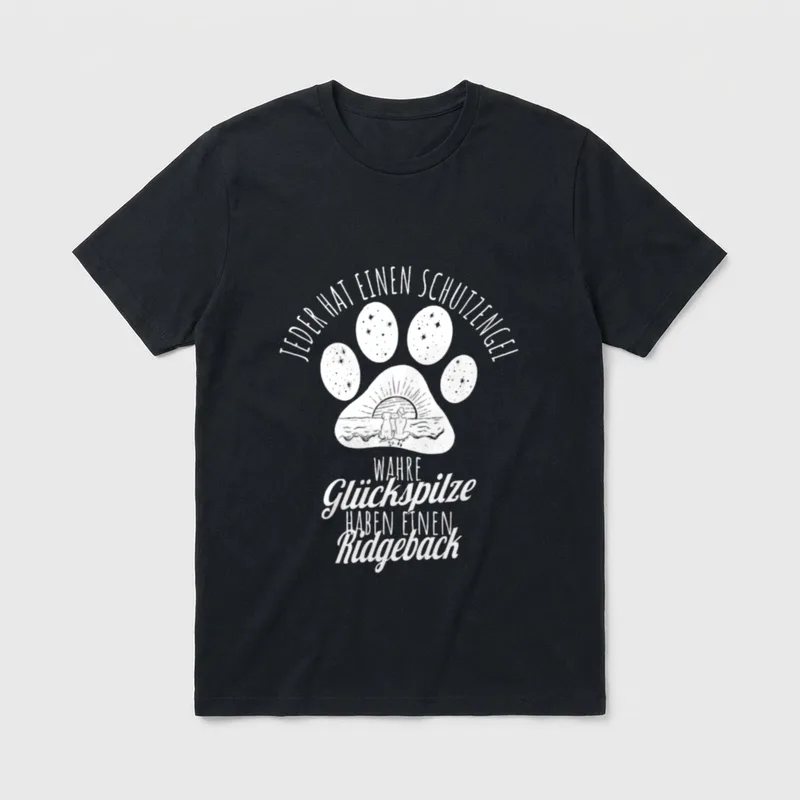 Ridgeback Hundemama Frauchen Ridgeback T-Shirt – Klassisches T-Shirt in Schwarz