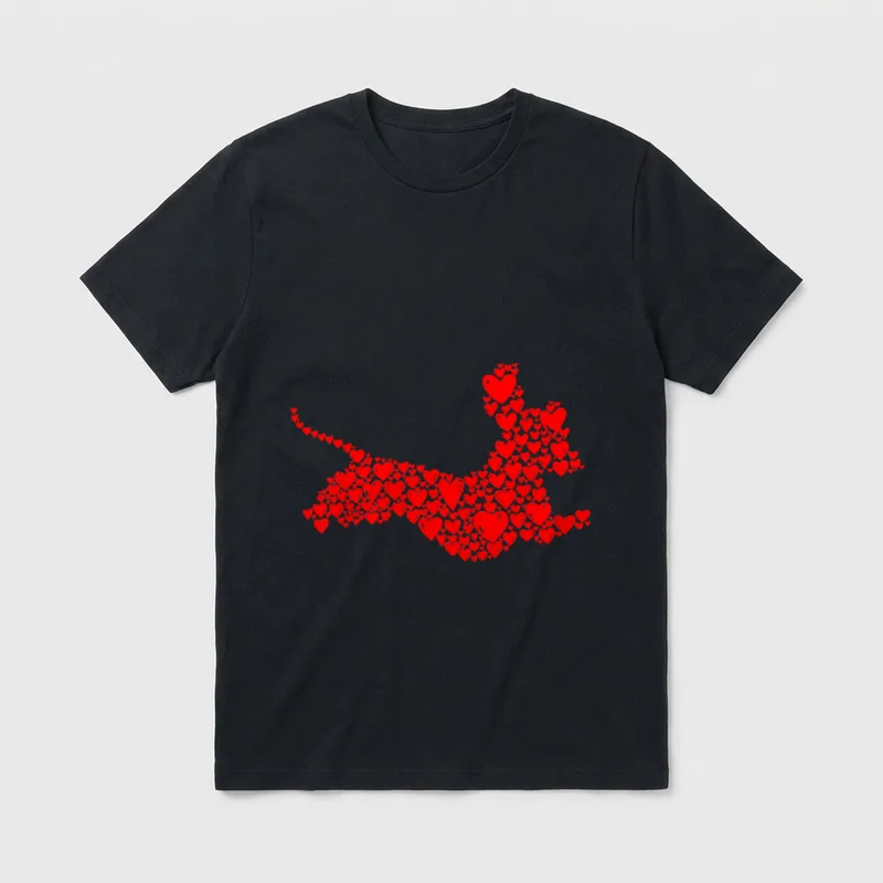 Dackel Liebe Hunde Mama T-Shirt – Klassisches T-Shirt in Schwarz